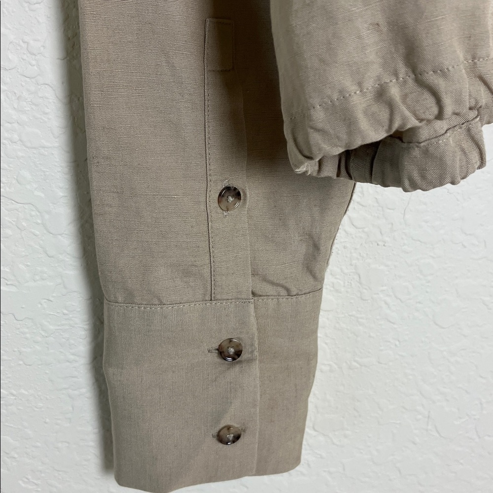 Banana Republic Arcata Tencel Linen Shirt Jacket Sz M - Picture 5 of 7